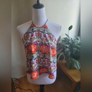 ZARA Women Cop Top Halter Top Women Size Medium Polyester